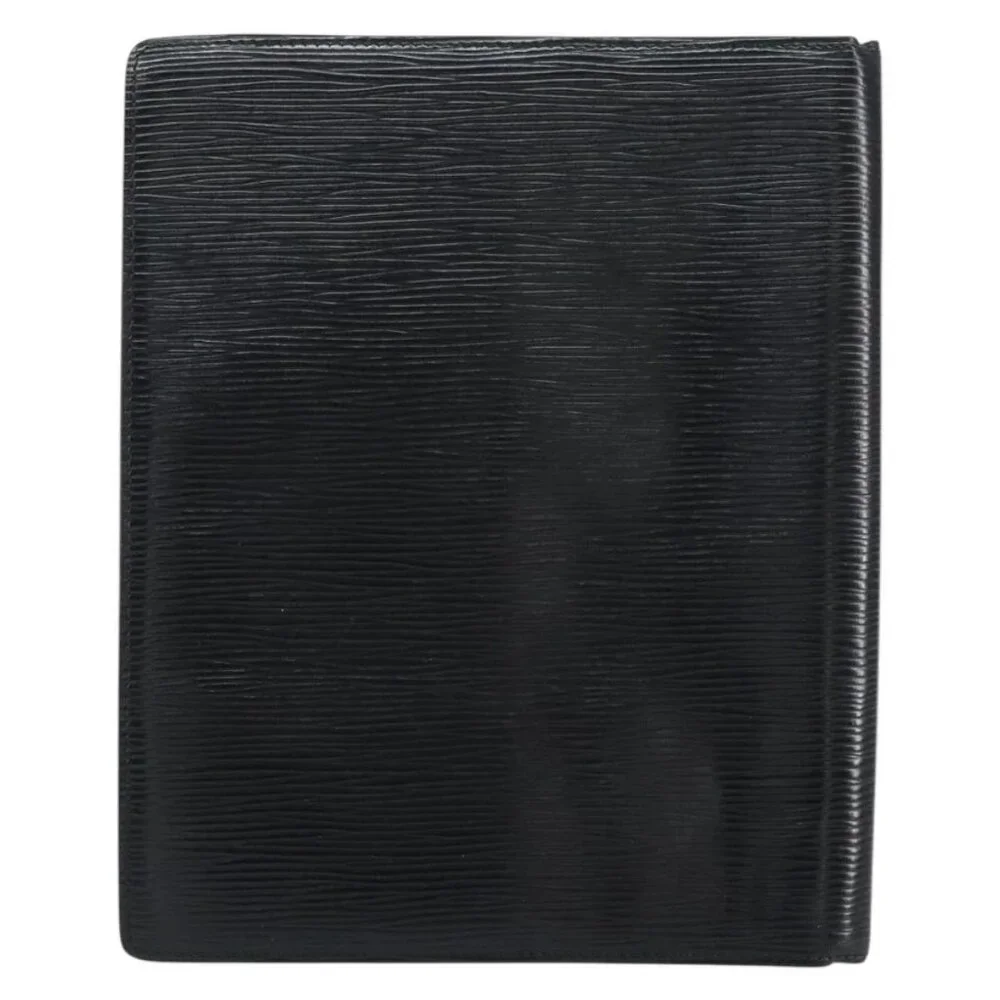 LOUIS VUITTON Epi Agenda Bureau Day Planner Cover Black